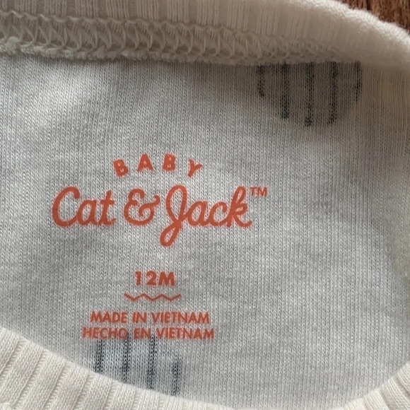 Cat & Jack Baby 2-Pack Pajama Romper 12 Months - Picture 7 of 9